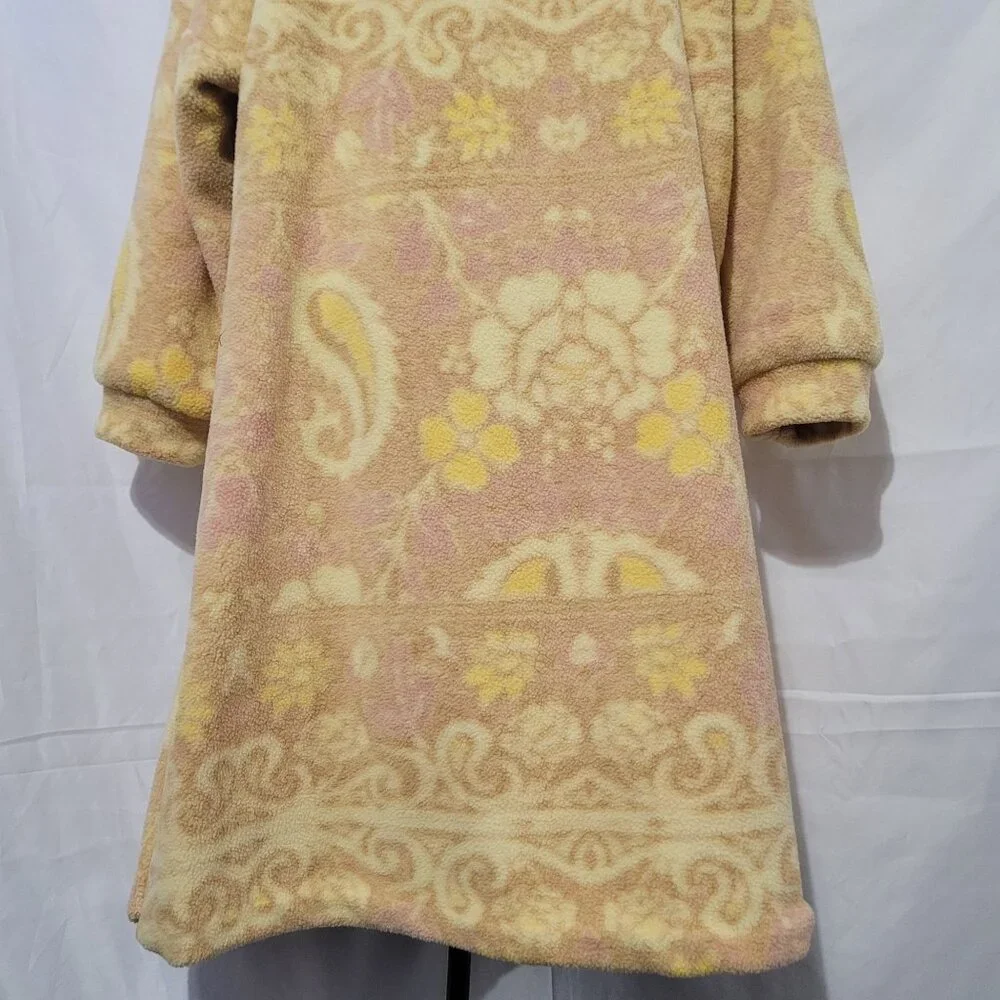 Free People Cozy Hooded Printed Blanket Coat Size S - Picture 4 of 15